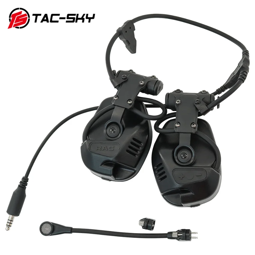 TS TAC-SKY 2023 Tactical Headset Electronic Shooting Earmuffs RAC Headset Electronic Dual Mode Pickup Noise Canceling Headset
