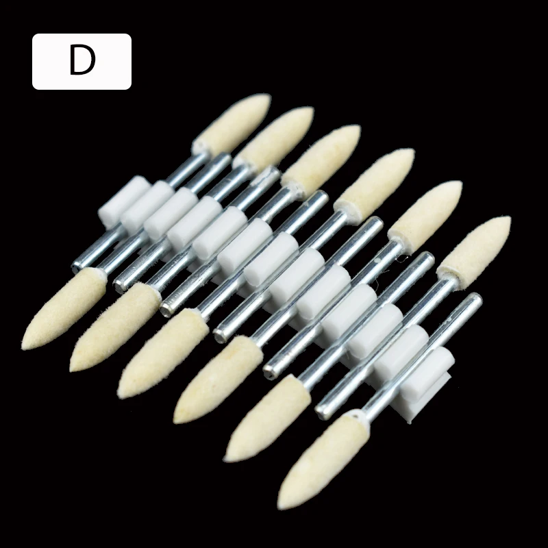 12 шт., 2,35 мм, шерстяная щетка для полировки, аксессуары для Dremel, шлифовальный круг, шлифовальная головка, дрель, вращающийся инструмент, аксессуары, полирки