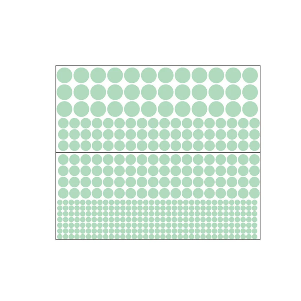 

407 Pcs Dot Wall Decor Sticker Wallpaper Nightlight Wall Decals Kids Room Wallpaper Polka Dot Glow The Dark Wall Stickers