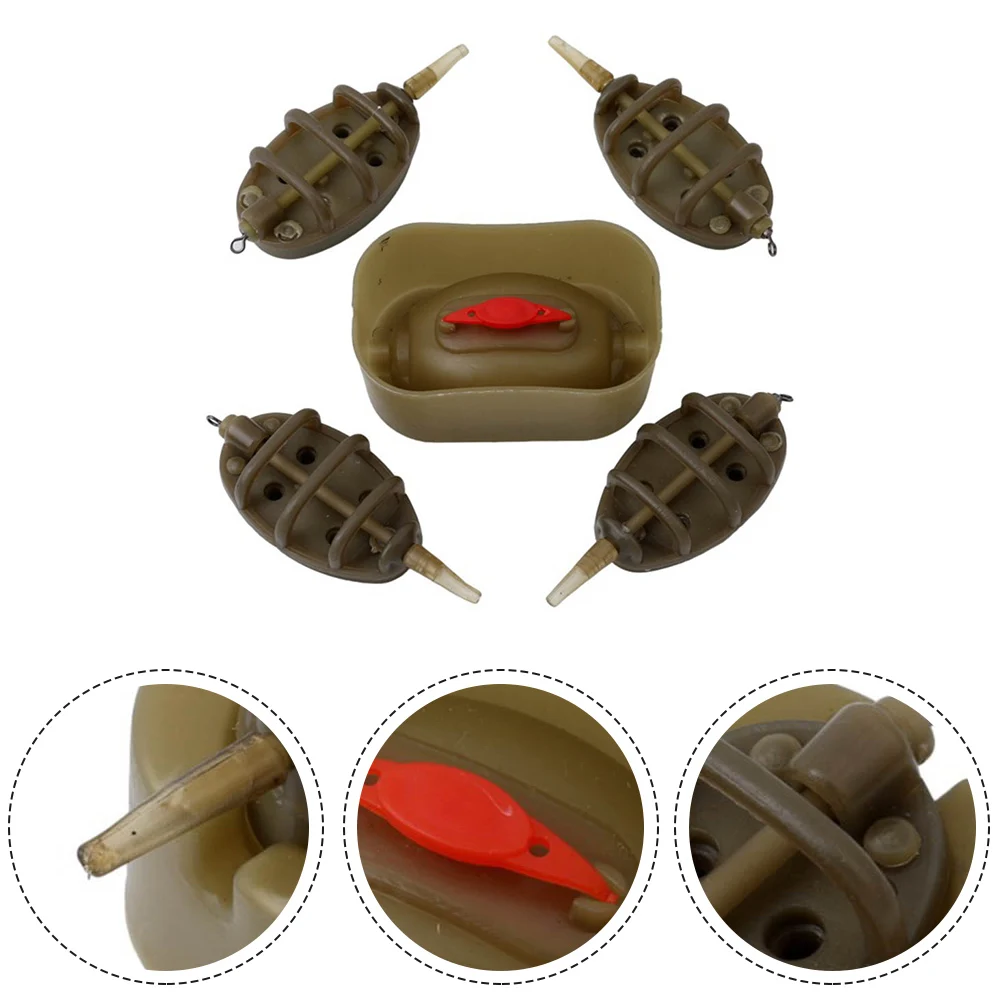 

Nline Method Carp Fishing Feeder 4 Feeders Carp Fishing Fishing Bait Holder Tool Fishing Tackle Accessories 30g.40g.50g.60g