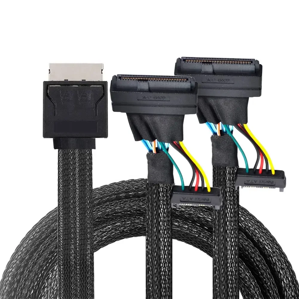 Эффективный OCuLink PCIe SFF-8611 8I-2 SFF-8639 U.2 с разъемами SATA 15P улучшите передачу серверных