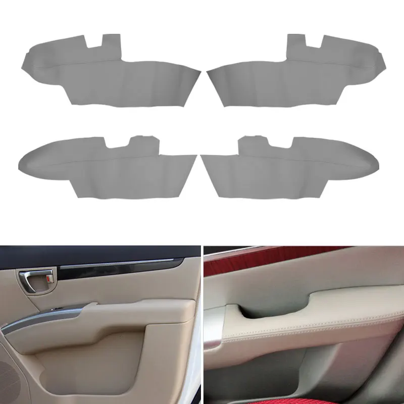 

Car Microfiber Leather Door Armrest Panel Cover Protective Skin Trim For Hyundai Santa Fe 2006 2007 2008 2009 2010 2011 2012