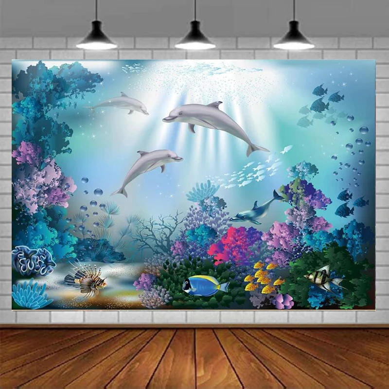 

Фон для фотографий «Акула под морем»