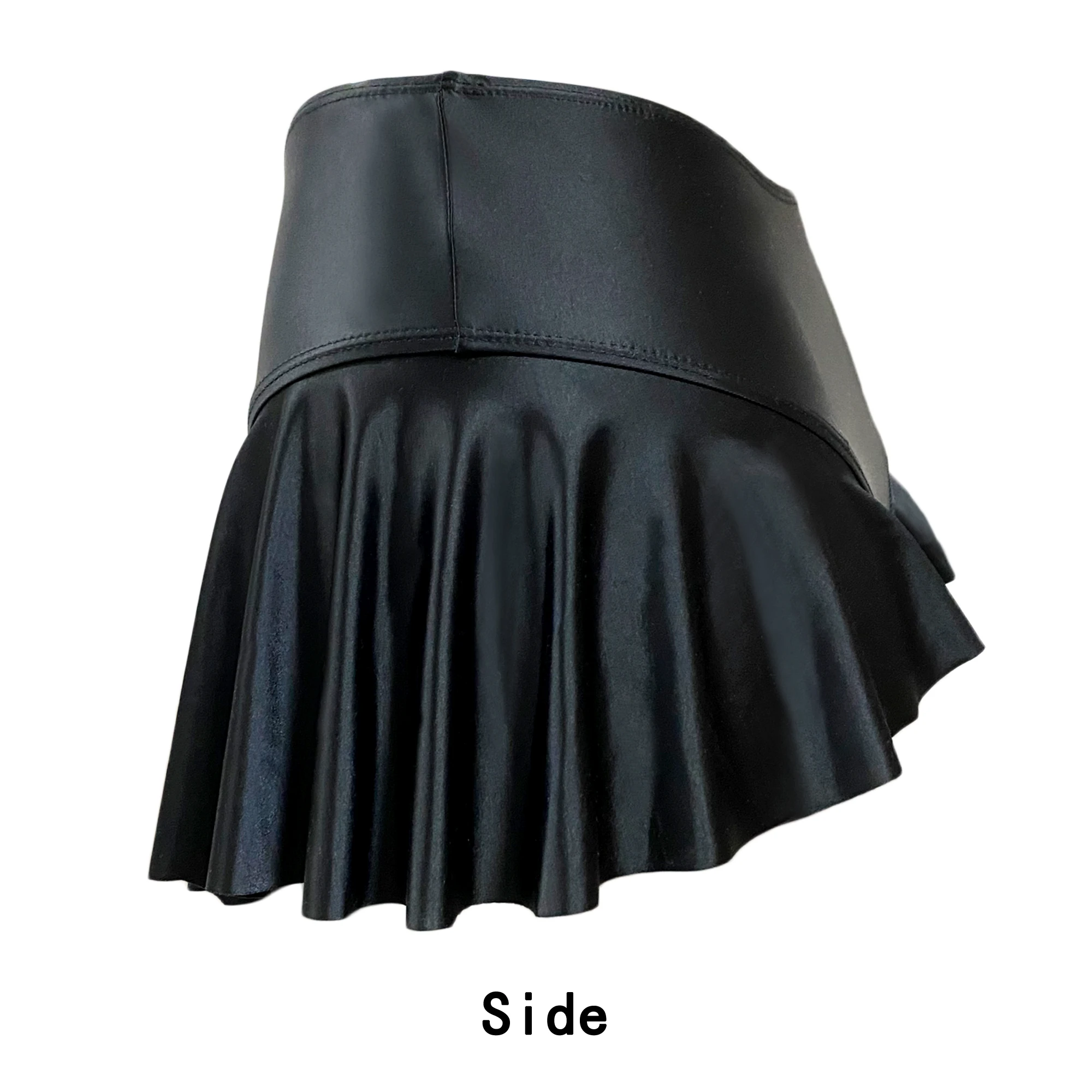 XCKNY Satin oily thong smooth silky bikini T-shaped umbrella skirt sexy beach bikini skirt RUFFLE CROSSOVER skirt T-back