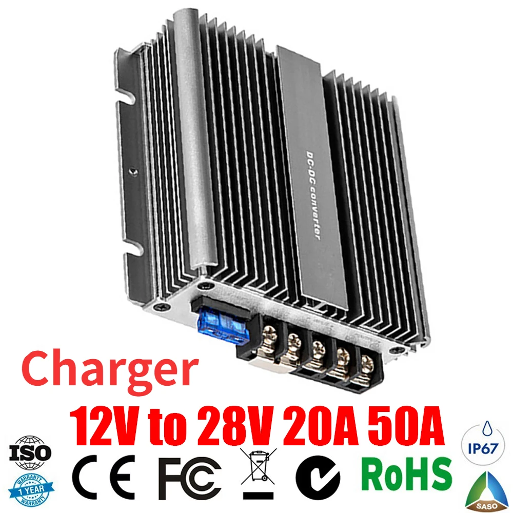 Повышающий преобразователь постоянного тока 12 В в 28 в 20 А 30 А 50 А постоянного тока от 11 до 16 В, зарядное устройство, аккумулятор постоянного тока для свинцово-кислотной батареи 28 в Повышающий преобразователь постоянного тока 12 В в 28 в 20 А 30 А 50 А постоянного тока от 11 до 16 В, зарядное устройство, аккумулятор постоянного тока для свинцово-кислотной батареи 28 в