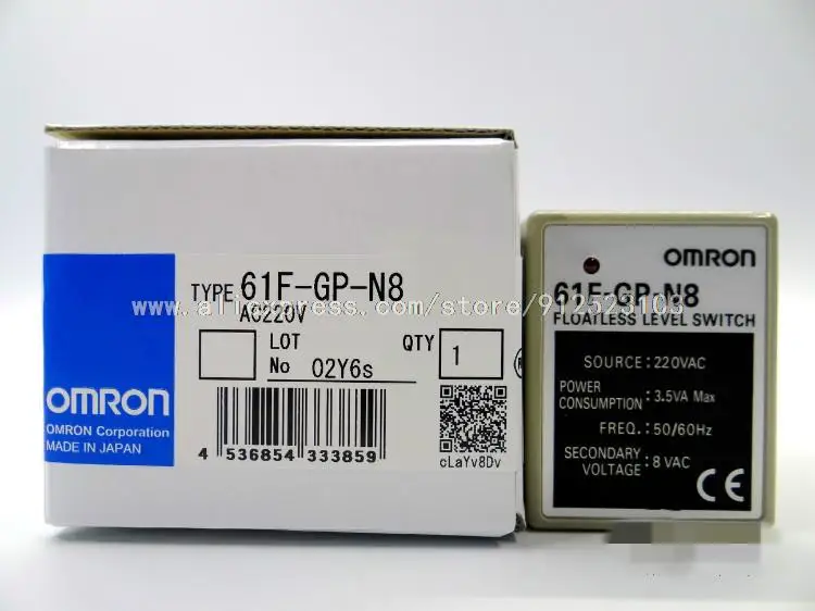 Новый в коробке Omron PLC беспоплавковый выключатель регулятора уровня 61F-GP-N8 220VAC # exp |