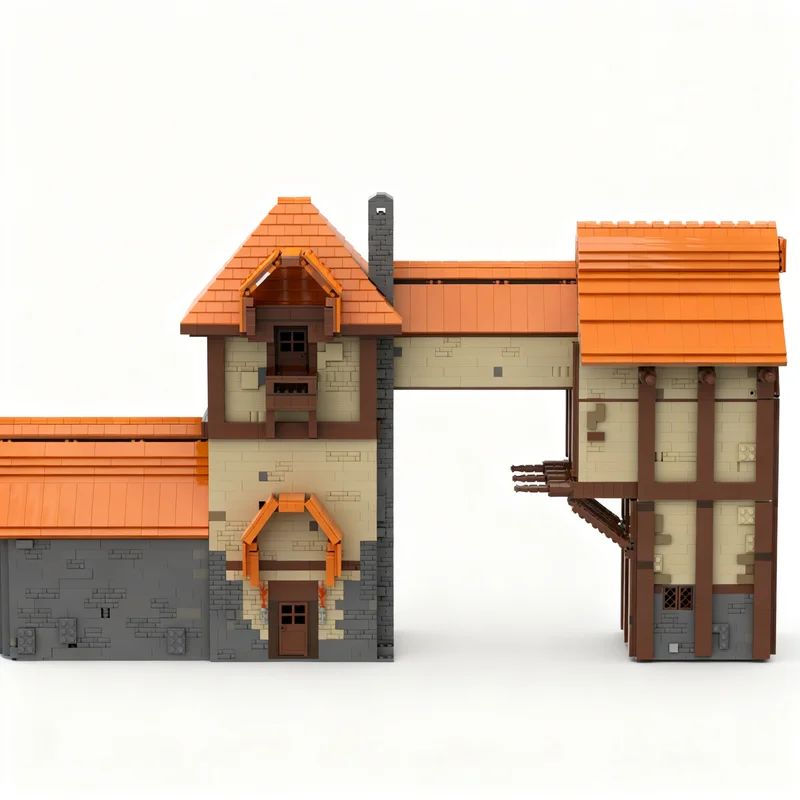 Фото 3961 деталь MOC-модель Замок Сейда Нин Моровинд, конструктор, игрушки, строительные блоки, идея для рождественского подарка, кирпичики, развивающая игрушка для детей, DIY №1