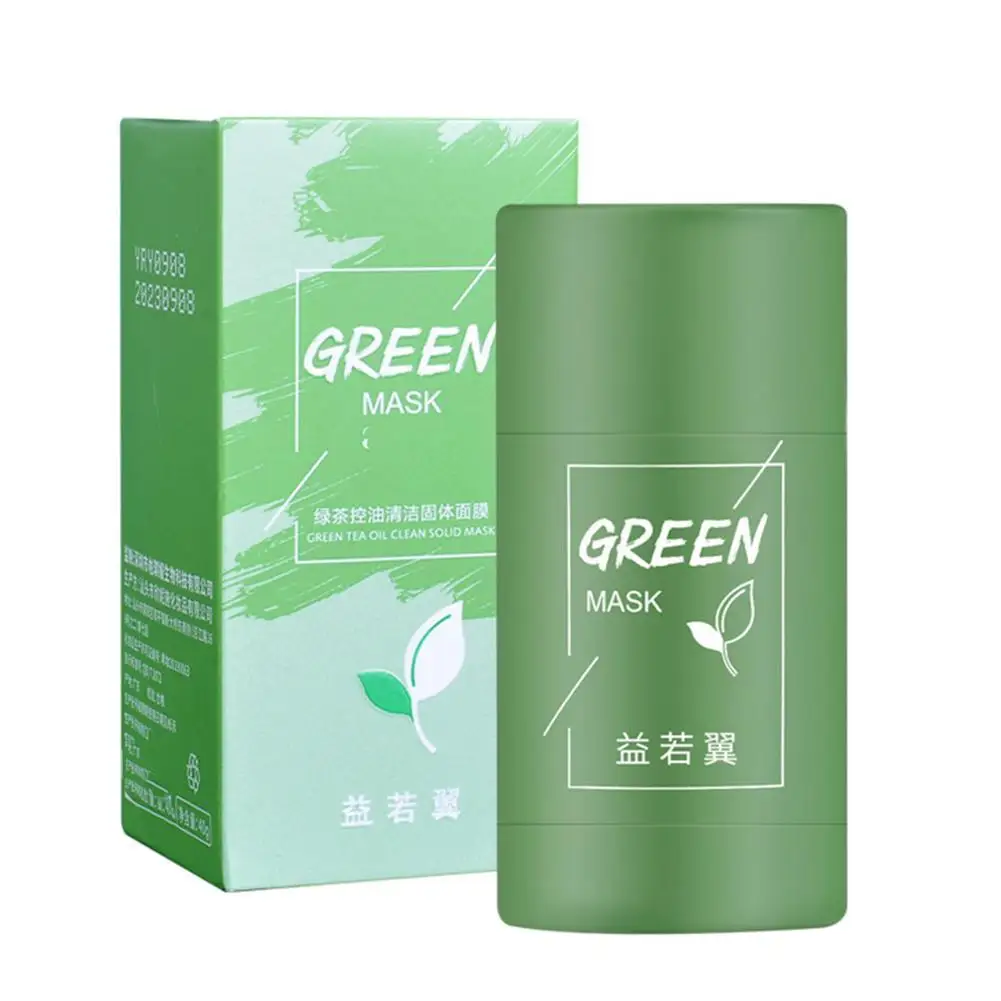 

Green Tea Cleansing Stick Mask Purifying Clay Mask Oil Control Anti-acne Deep Moisturizing Shrink Pores Blackhead 40g