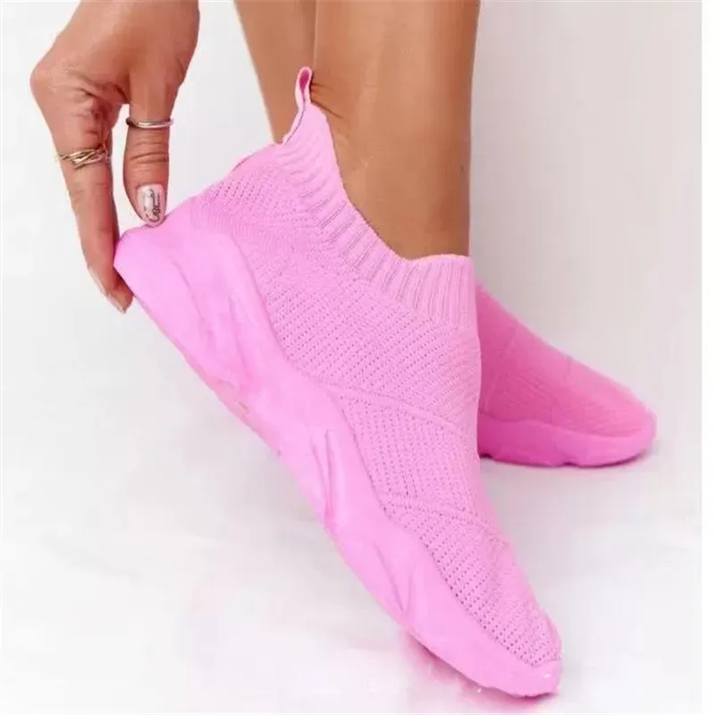 

Women Sneakers Casual Shoes Comfortable Mesh Slip-On Ladies Sport Shoes Wedges Chunky Women's Vulcanized Shoes Females Sneakers