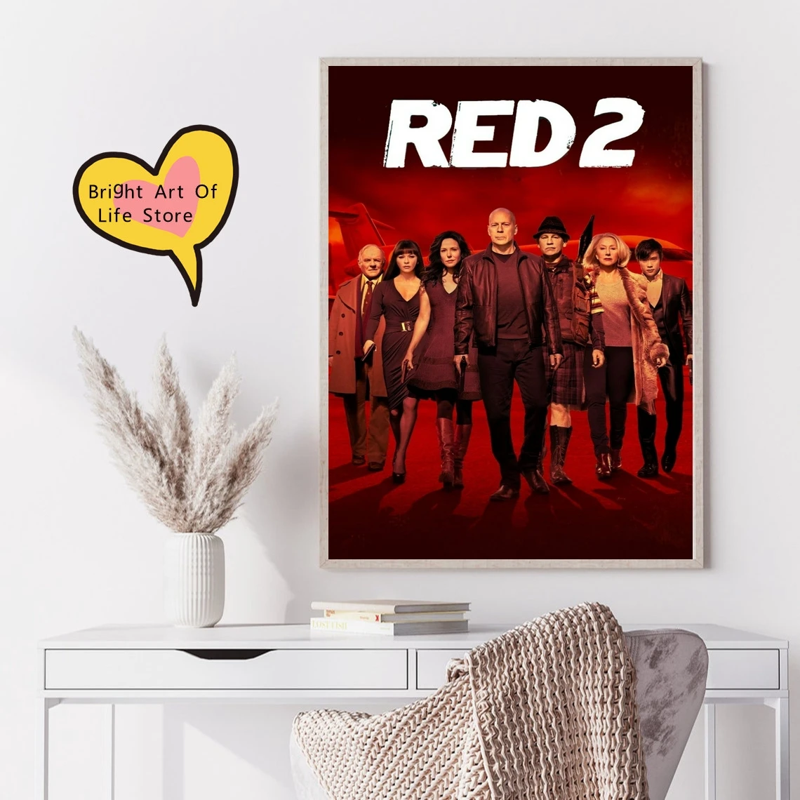 

RED 2 (2013) Classic Movie Poster Cover Photo Print Canvas Wall Art Home Decor (Unframed)