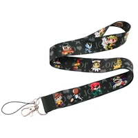 jf1438 anime cosplay dog neck strap lanyards for key id card gym cell phone strap usb badge holder rope cute key chain gift