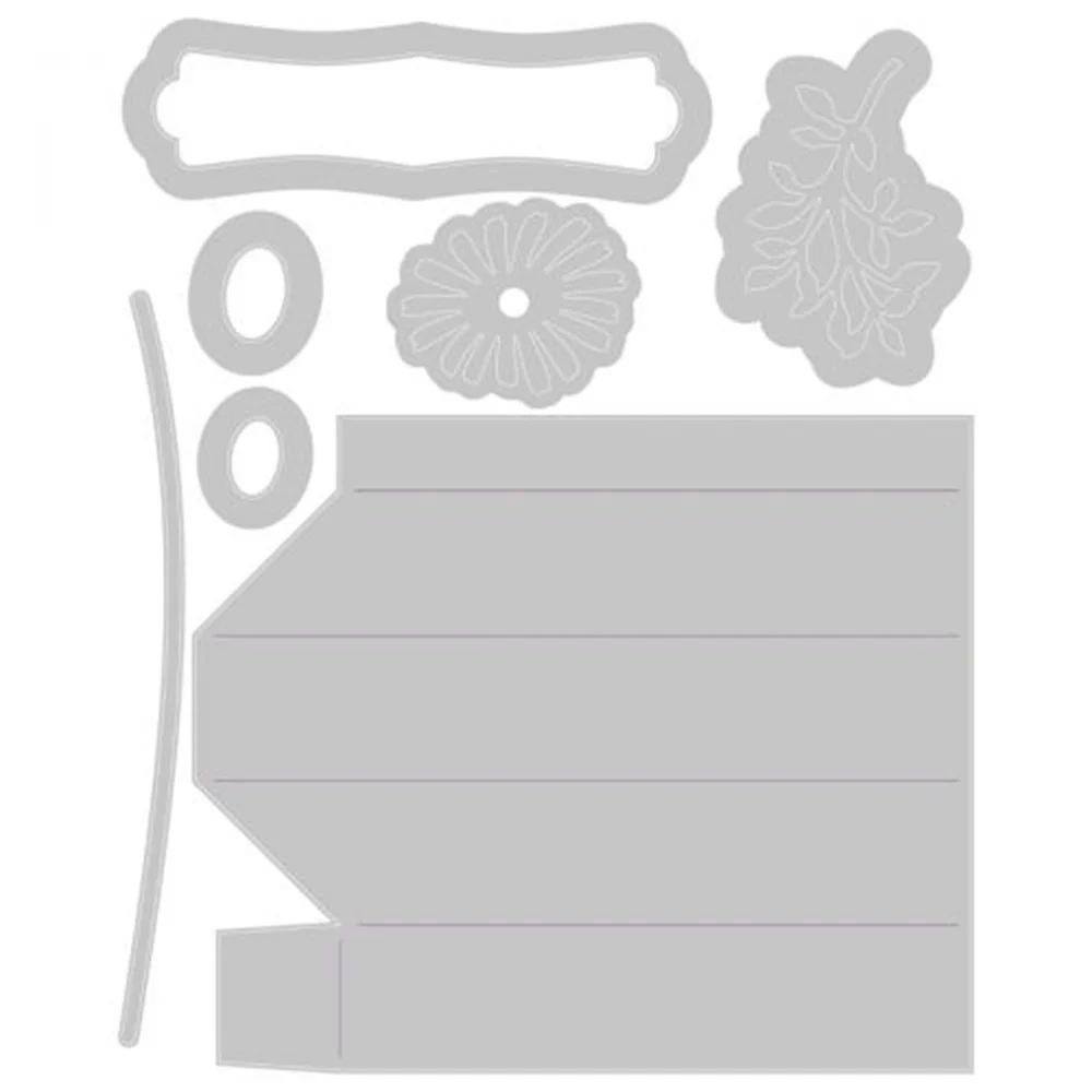 

2022 Spring New Shadow Box Frames 7 Thinlits Cutting Dies Diy Craft Paper Greeting Cards Scrapbooking Decoration Embossing Molds