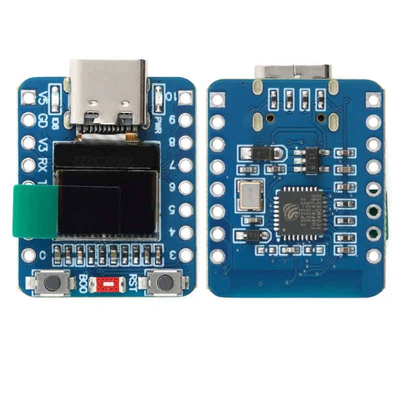 Фото Плата разработки ESP32-C3-SuperMini, модуль ESP32-C3-PRO с поддержкой Wi-Fi 2.4G и Bluetooth, контроллер для программирования и обучения, основной модуль. №4
