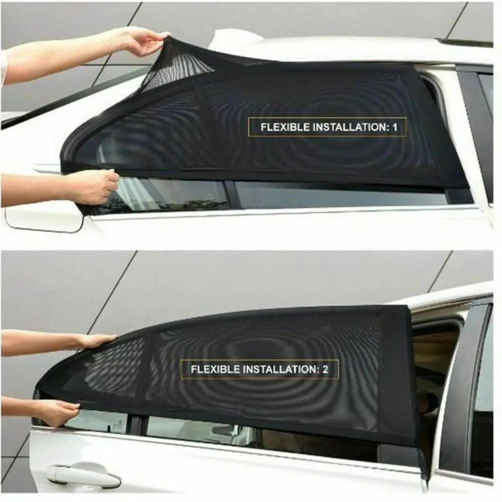 

Car Sun Shade Side Window Sunshade Cover UV Protect Perspective Mesh Universal Car Accessories Windows Can Be Opened