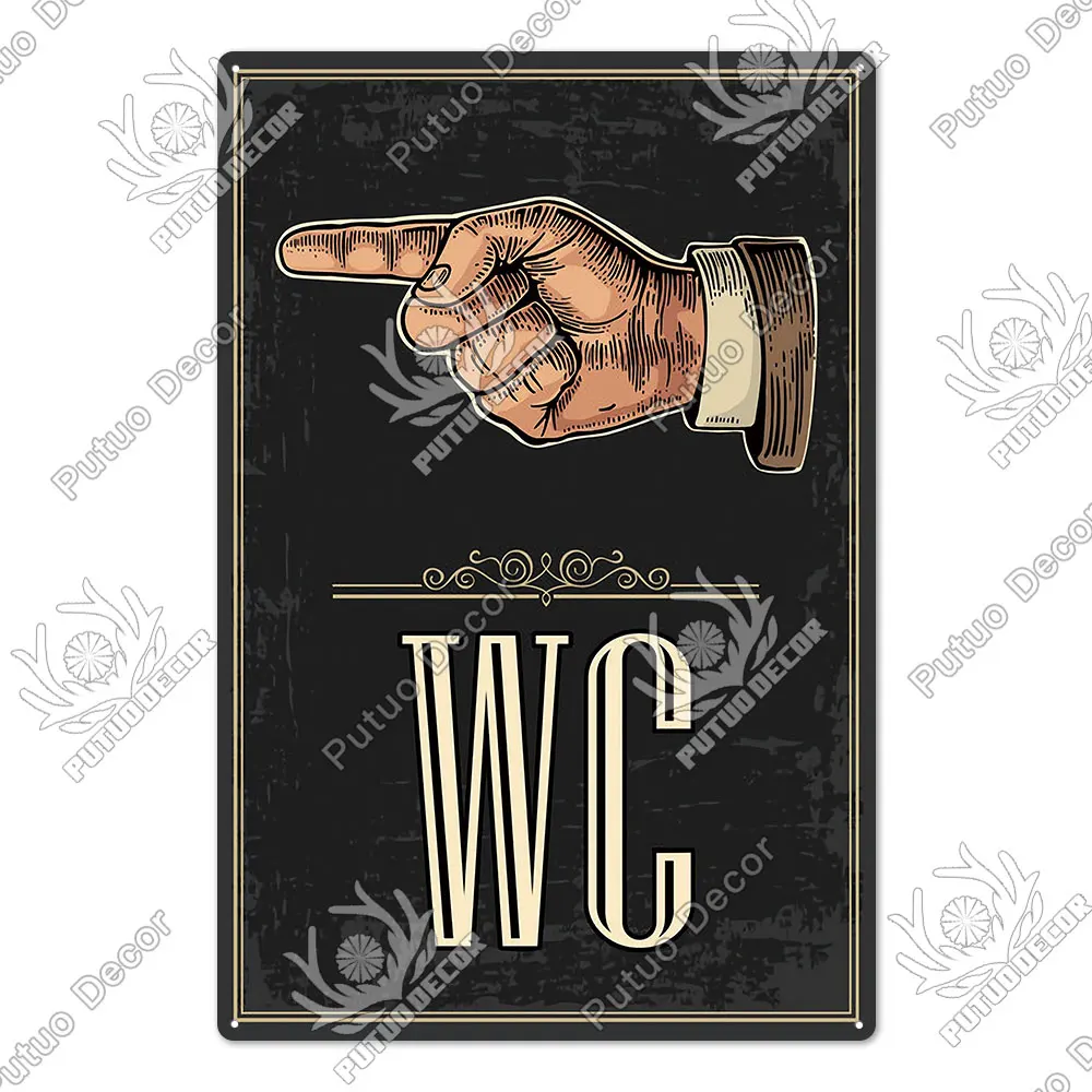 

Металлическая табличка Putuo Decor Винтажная