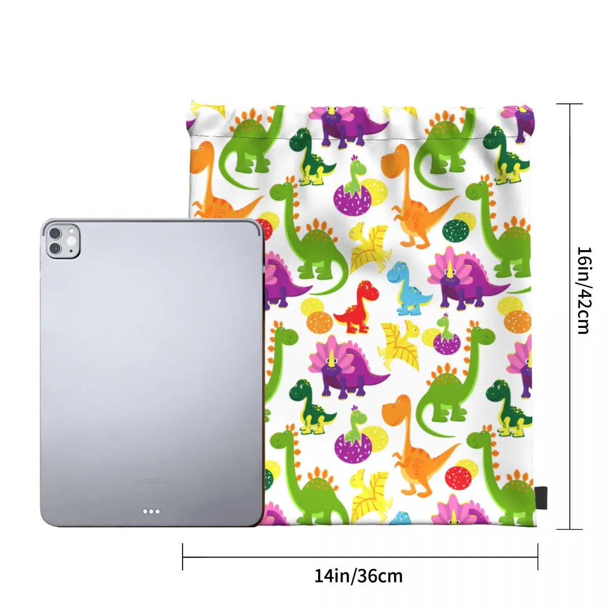 Детский портативный рюкзак на шнурке с динозаврами для верховой езды сумка обуви