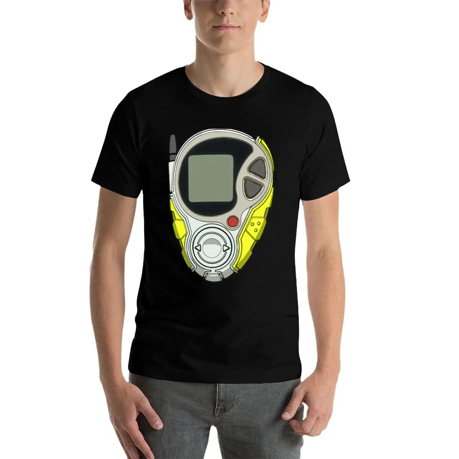 Футболка Cody's D-3 Digivice Мужская черная футболка с графическим принтом