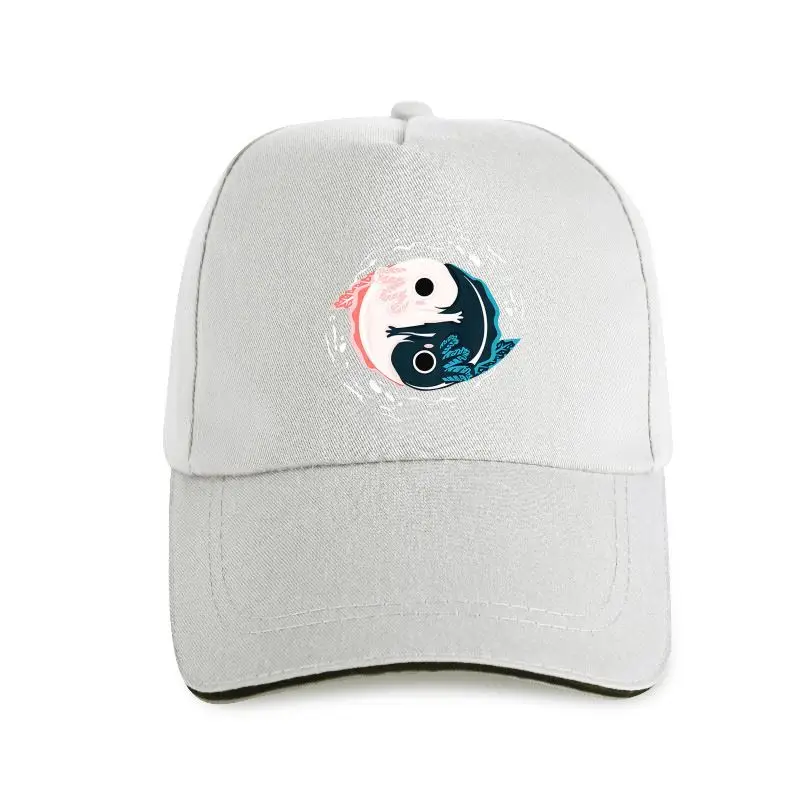 

new cap hat Yin Yang Axolotls Baseball Cap Zen Axolotl Meditation Yoga Black-Navy Unisex Printing Apparel