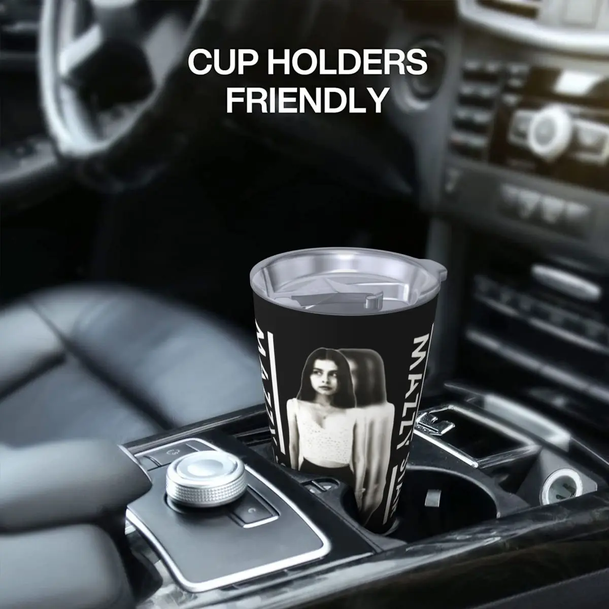 Изолированный стакан 90s Rock Mazzy Star с крышкой для соломинок Термокружка в стиле панк