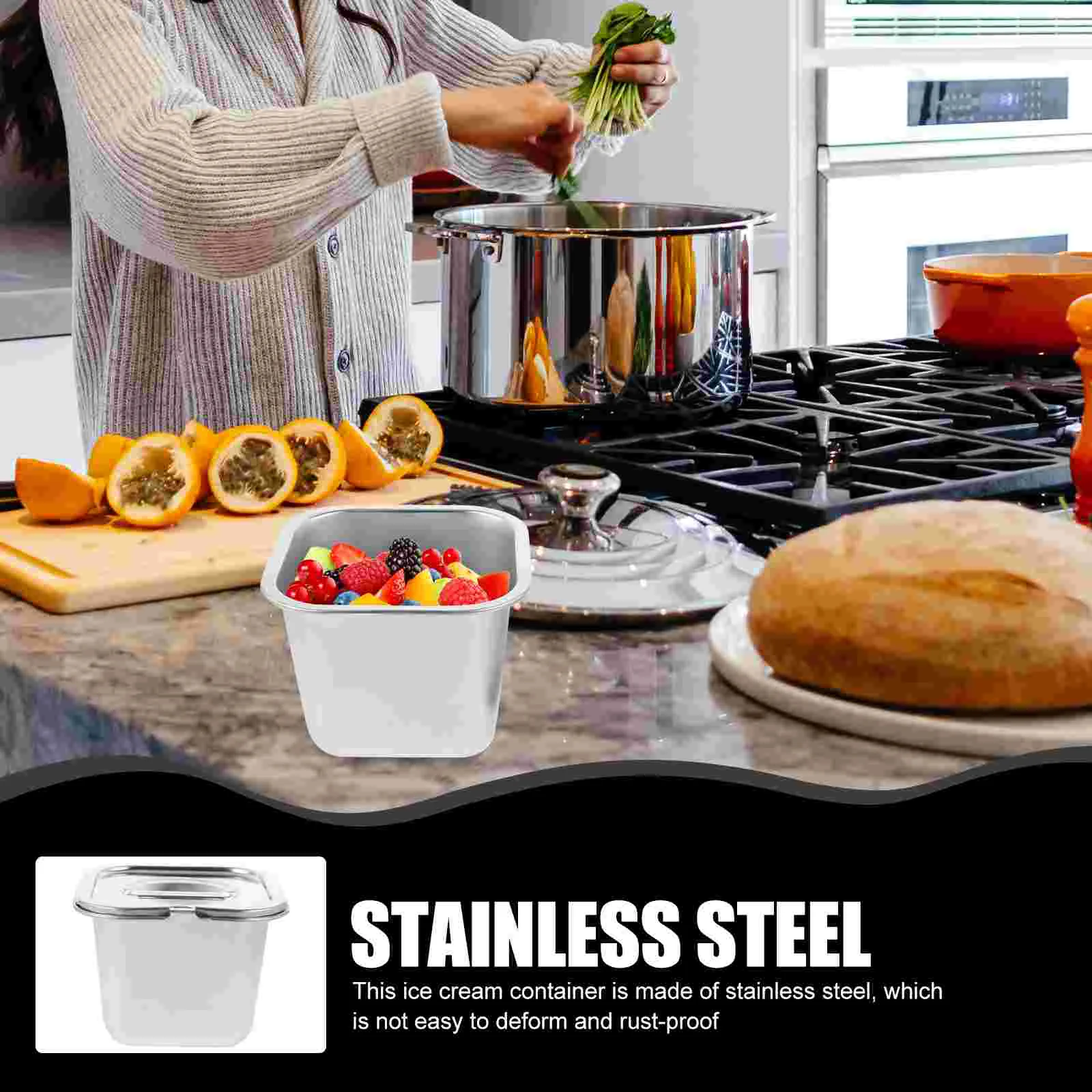 Ящик для хранения мороженого контейнер йогурта контейнеры домашней морозильной