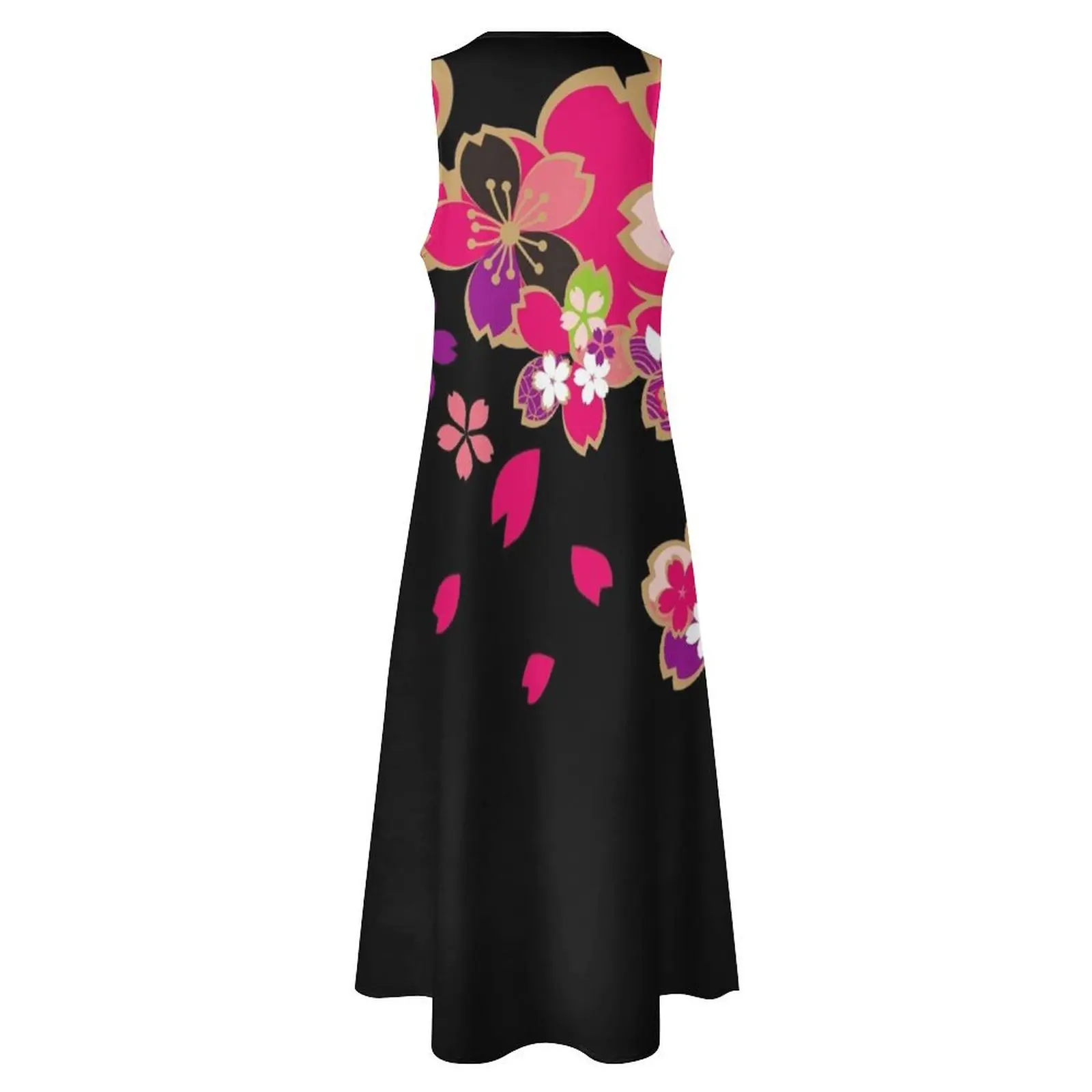 Красивые вишни из Японии 3 длинное платье милое женское летнее 2025 года