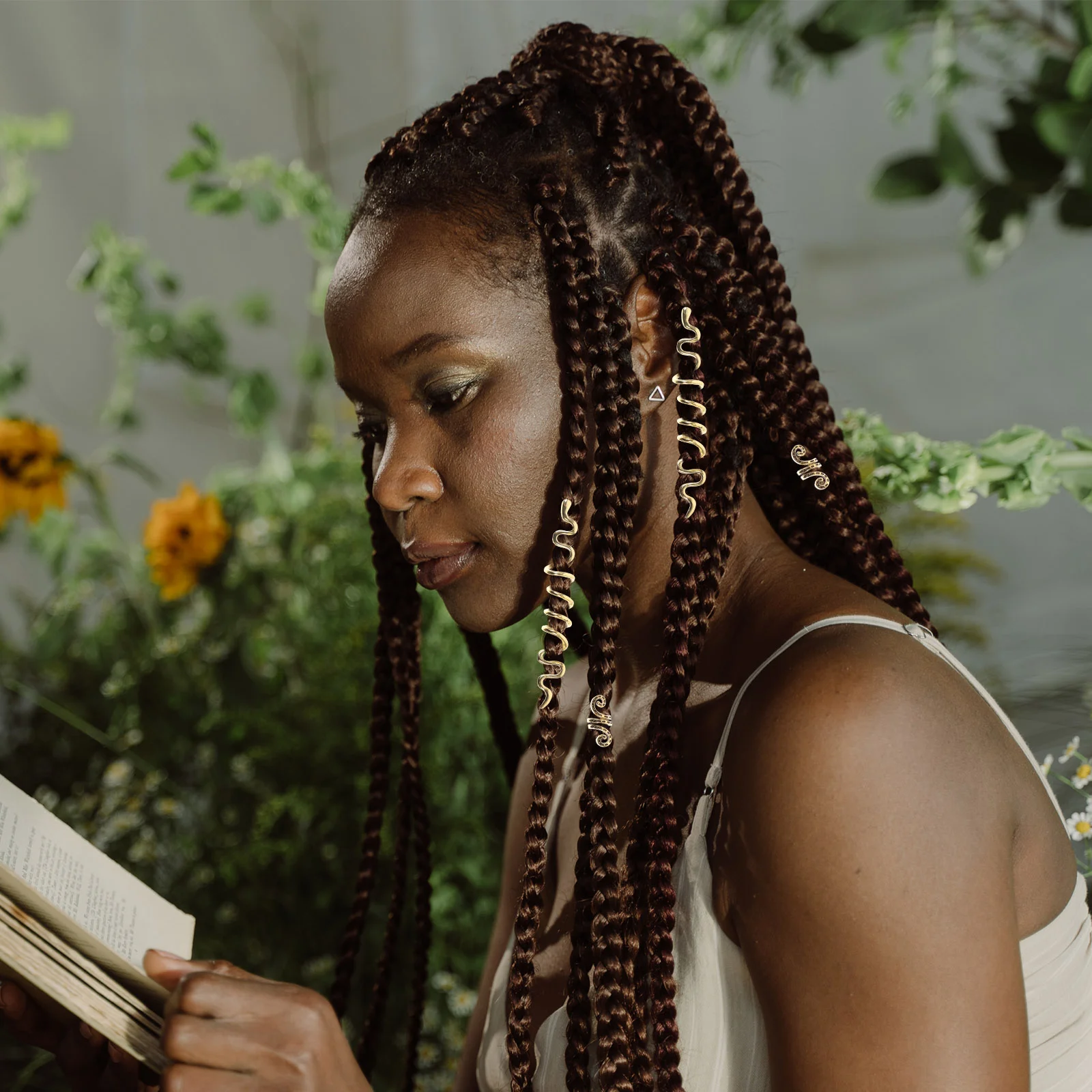 

Hair Jewelrybeads Braiding Accessories Braids Dreadlock Spiral Cuffs Spirals Viking Coils Women Celtic Braid Rings African