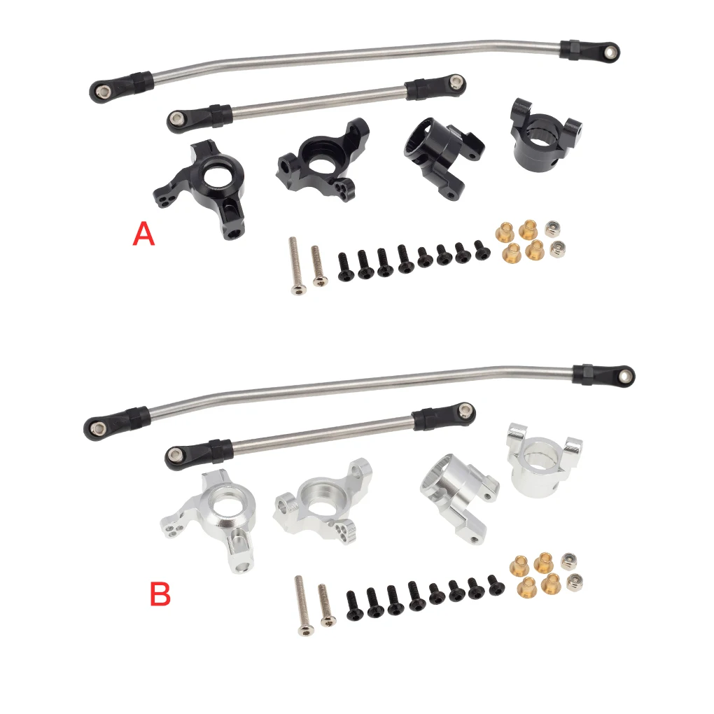 

1 Set RC Car Spare Parts Practical Useful Metal Steering Link Rods Multipurpose Helpful Easy to Use RC Car Fittings