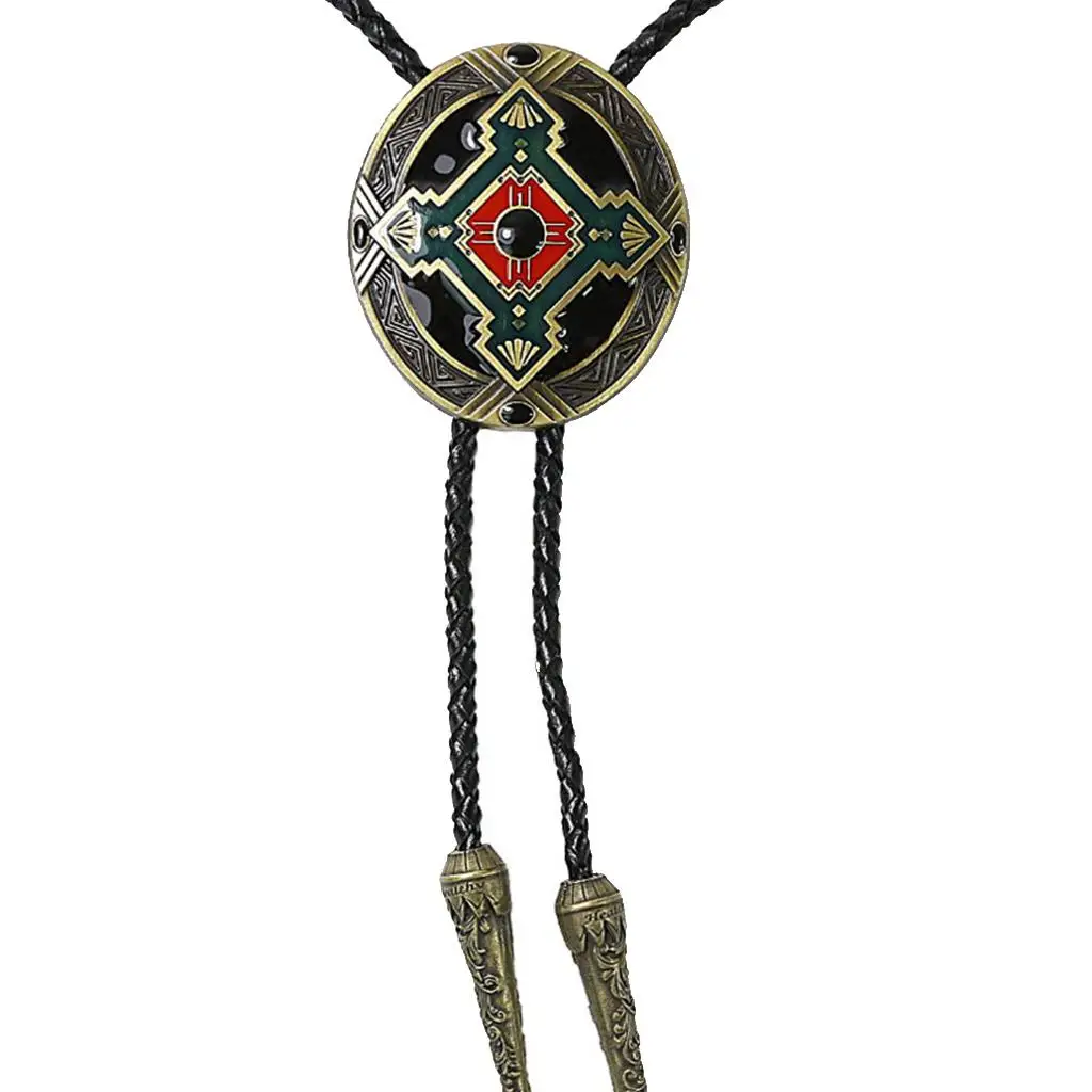 

Indian Ties Western Cowboy Tie Pendant Necklace Choker Vintage Style for Shirt