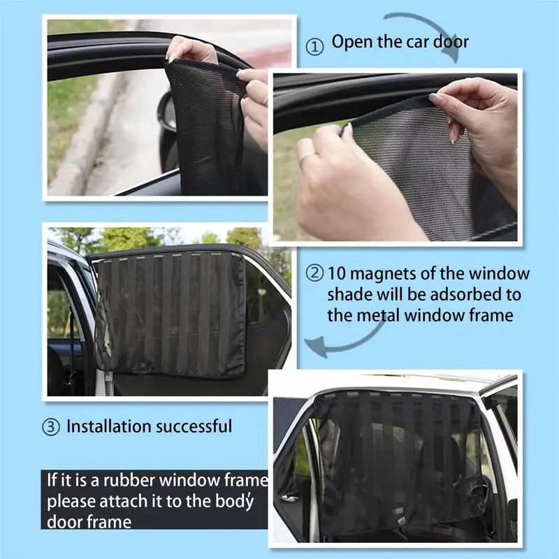 

Car Polyester Mesh Magnetic Sunshade Styling Universal Parasole Auto Car Window Privacy Protector Cover Accessories For Vehicles