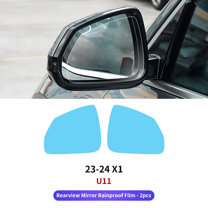 

2 шт. автомобильная непромокаемая пленка для зеркала заднего вида, противотуманные наклейки для BMW 5 серии F10 5GT F30 F48 X3 G01 X5 G05 G20 U11 G60 G30 G32 6GT