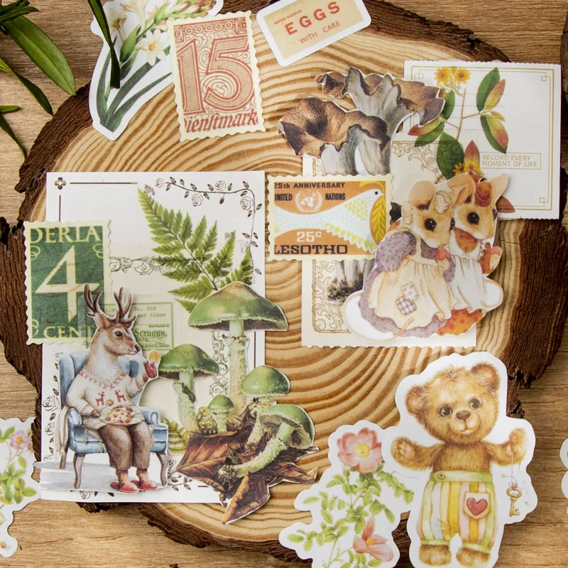 

50 Pcs/Lot Kawaii Stationery Stickers Animal Manor Planner Decorative Mobile Scrapbooking Supplies 6 kinds