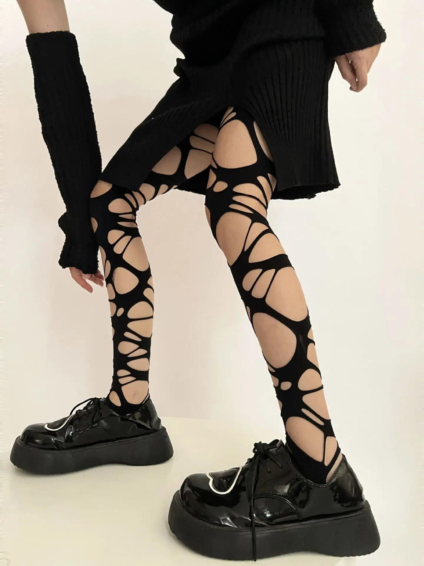 Сексуальные женские колготки в большой маленький горошек Popsocket стиле JK кавайные