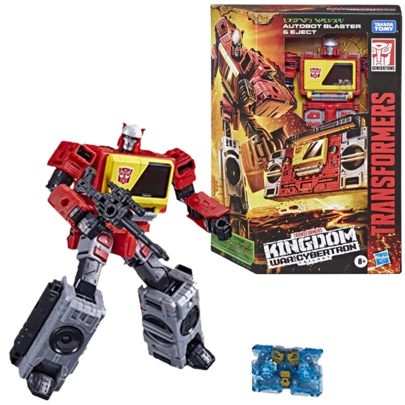 

Hasbro Transformers Toys Generations War for Cybertron: Kingdom Voyager WFC-K44 Autobot Blaster & Eject Action Figure Model Toy
