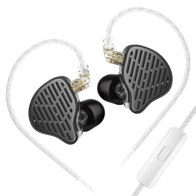 

Crystal-Clear Sound KZ-PR2 Earphones Flat Driver In Ear Earphones Headset