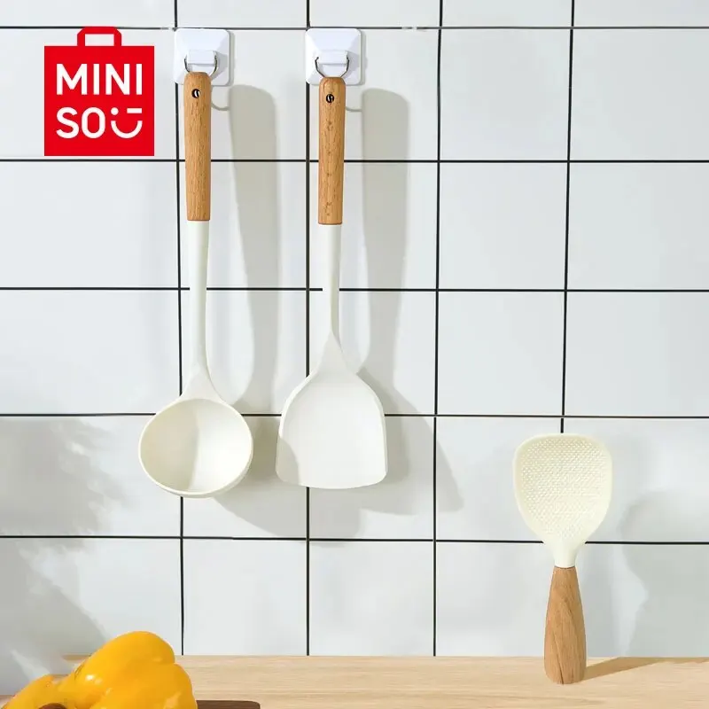 nie oparzeniową szpatułkę z gumy silikonowej Miniso do zestawów narzędzi kuchennych idealna użytku domowego