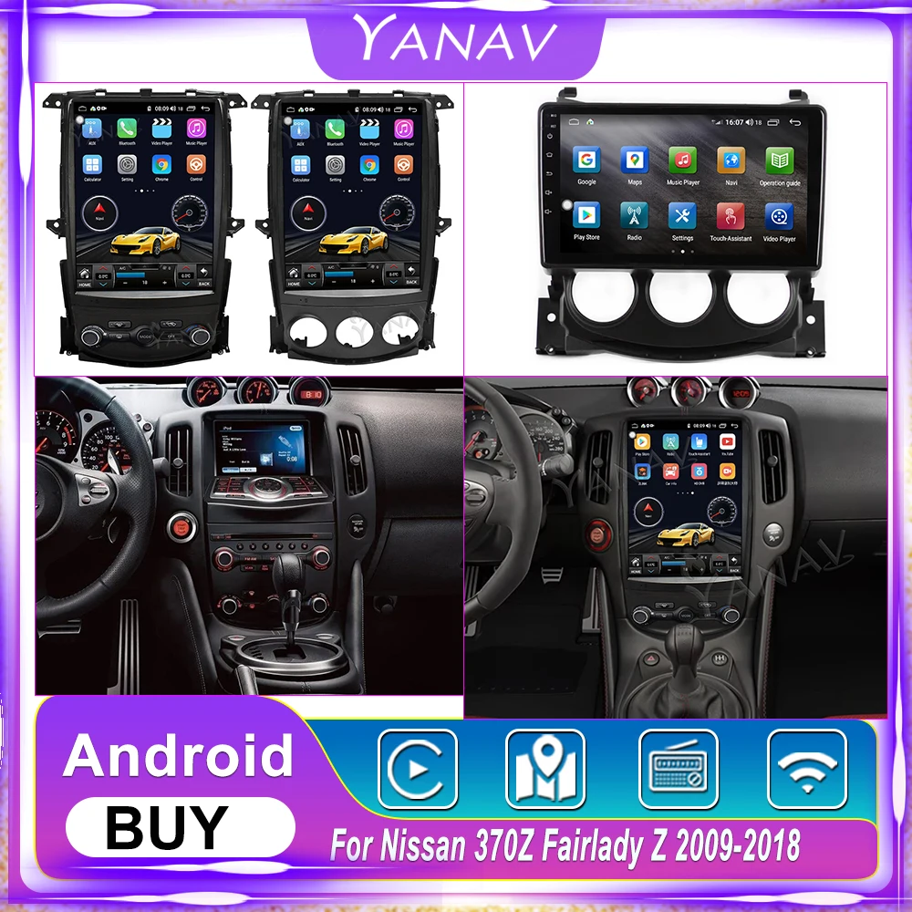 

2 Din Android 11 Car Radio For Nissan 370Z Fairlady Z 2009-2018 Automotive Multimedia System Player GPS Navigation Head Unit