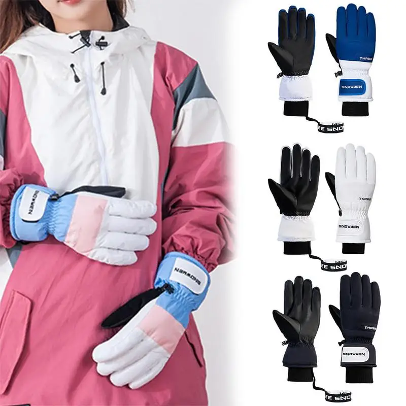 

Winter Skiing Gloves Touch Screen Warm Gloves Camping Outdoor Sports Non-slip Gloves Hiking Windproof Cycling Gloves Men Women
