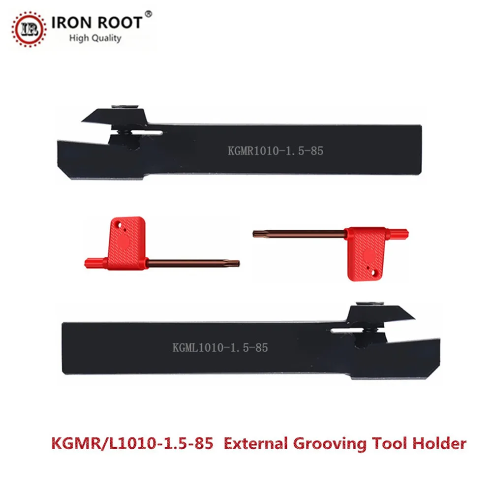 

IRON ROOT KGMR,KGML 1010F-1.5-85,1212F-1.5-85,CNC Tools Lathe External Grooving Cut boring bar toolHolder For GMM2020-MT Insert