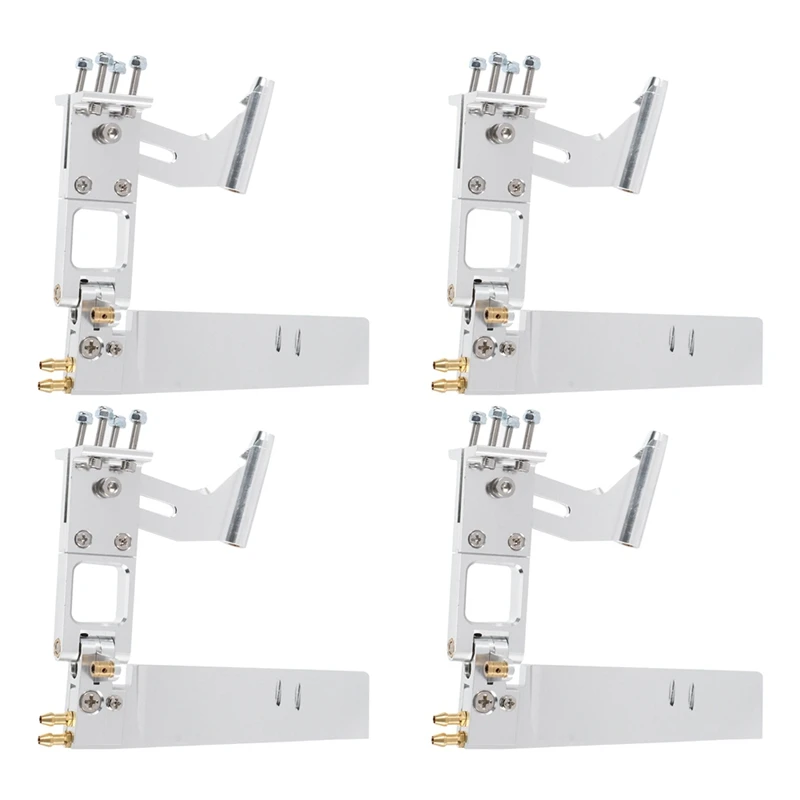 

4Pcs Water Absorbing Rudder Aluminum Suction Rudders With Tail 4Mm Shaft Bracket For CAT RC Jet Boats Parts