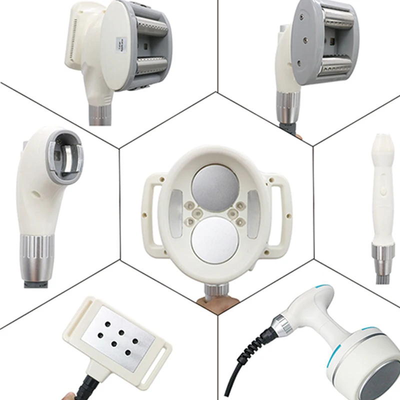 Фото V9 V10 V-NINE V-TEM V-Shape Роликовый массажер для удаления целлюлита Кавитация + вакуум + RF + BIO + охлаждающие подушечки Аксессуары №5