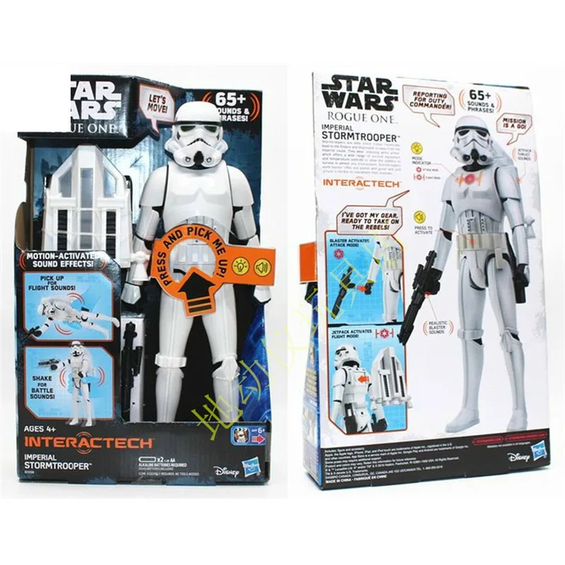 

Star Wars STAR WARS Hero Series Interactive Sound and Light White Soldier Figure Action Figures Model Collection Hobby Gifts