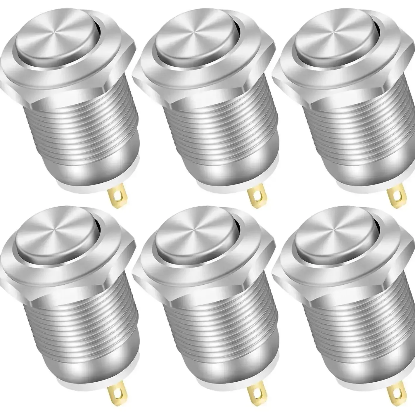 

Водонепроницаемые металлические переключатели 12В, 6 шт.