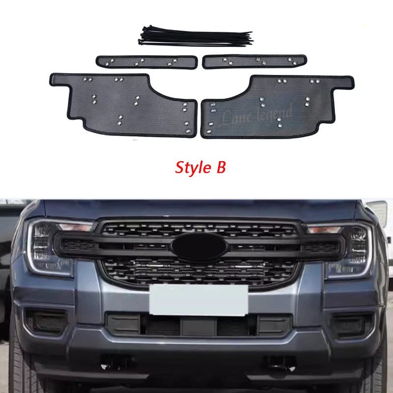 

Для Ford RANGER 2023 2024 защита от насекомых на воздухозаборник Защитная крышка воздушная вставка вентиляционная решетка для гоночного гриля фильтр автомобильные автозапчасти