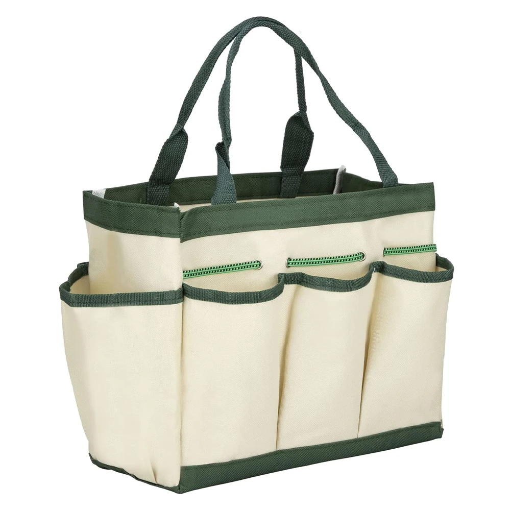 

Gardening Tool Storage Bag with 9 Pockets Home Tool Bag with Handle for Heavy-Duty Gardening Pouch Organiser Tool Storage