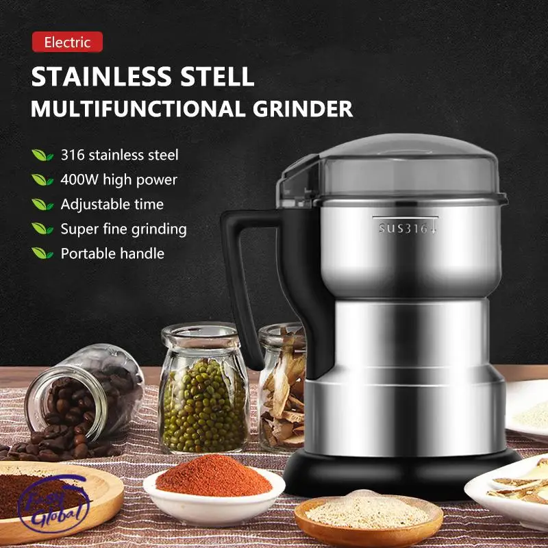 

Multifunctional Home Coffee Grinder US EU Plug Electric Coffee Grinder Kitchen Cereal Nuts Beans Spices Grains Grinder Machine