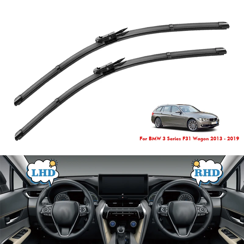 

Для BMW 3 серии F30 F31 F34 GT 2012-2018 автомобильные щетки стеклоочистителя щетки лобовое стекло аксессуары омыватель 335i 328i 320d 340i