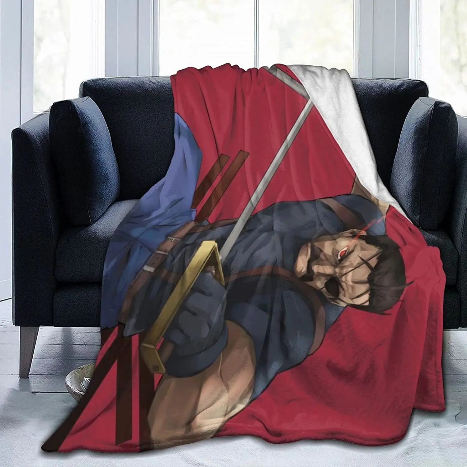 

King Bradley Fluffy Soft and Comfortable Blanket, Anime Warm Embrace of Sympathy