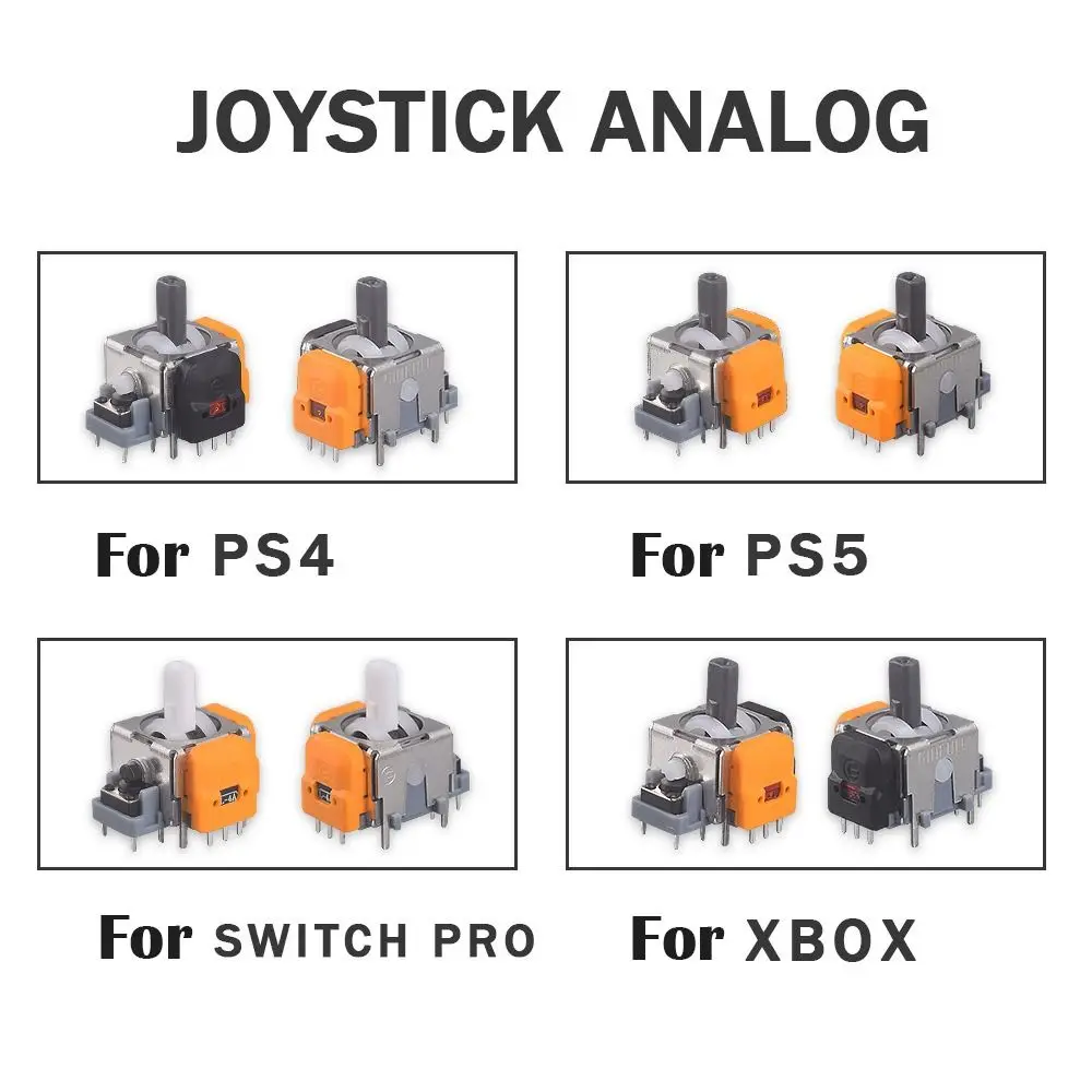 10 шт. 3D аналоговый датчик с эффектом Холла, джойстик для Playstation 5, защищенный рокерный модуль, замена для PS5PS4XboxSwitch Pro (art.: 3920d2e736c4a) - 3920d2e736c4a