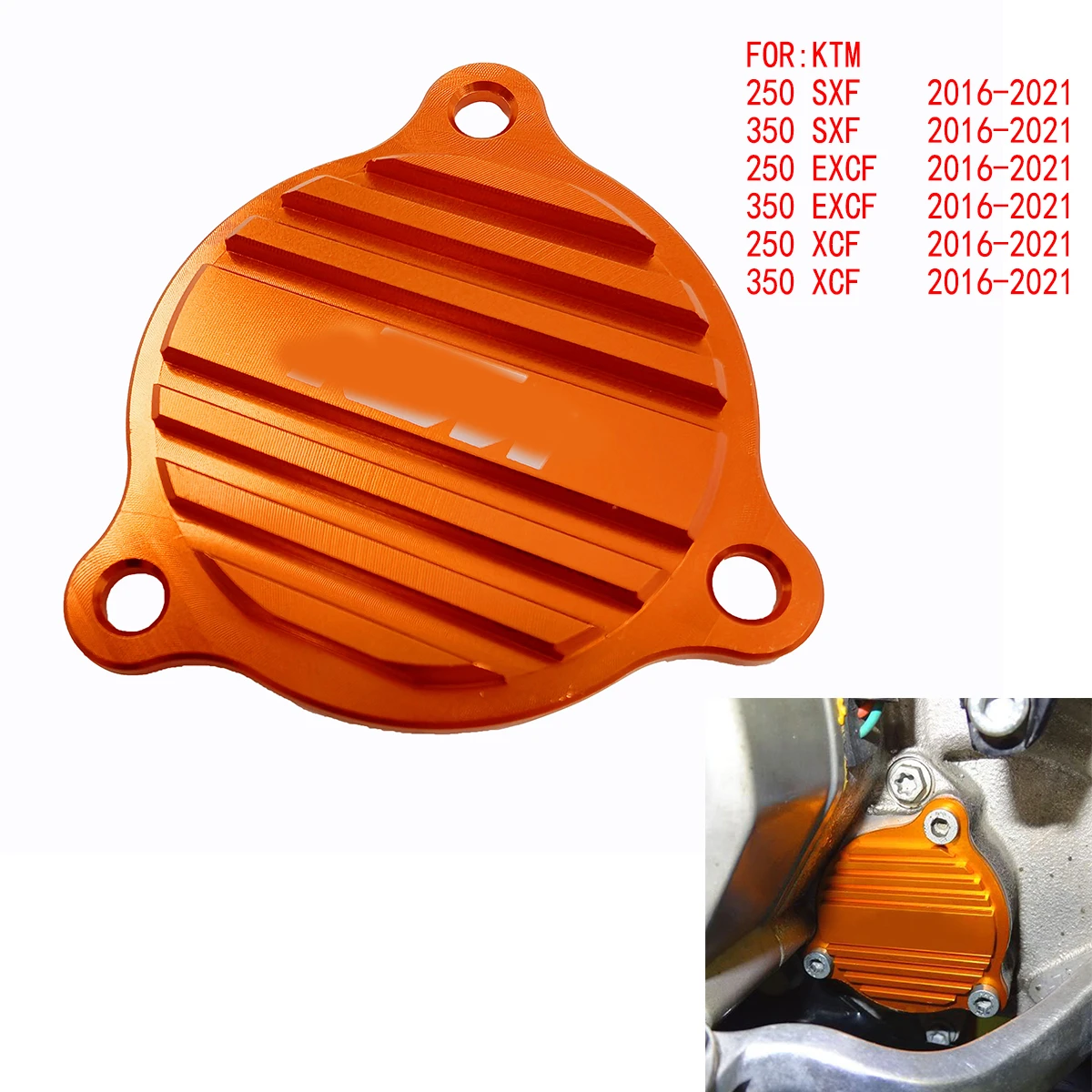 

CNC Oil Pump Cover Guard Cap For KTM 250 350 SXF EXCF XCF SX-F EXC-F XC-F Motorcycle Retrofit Accessories