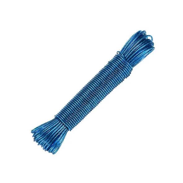 

Синяя бельевая веревка из стали 20 м